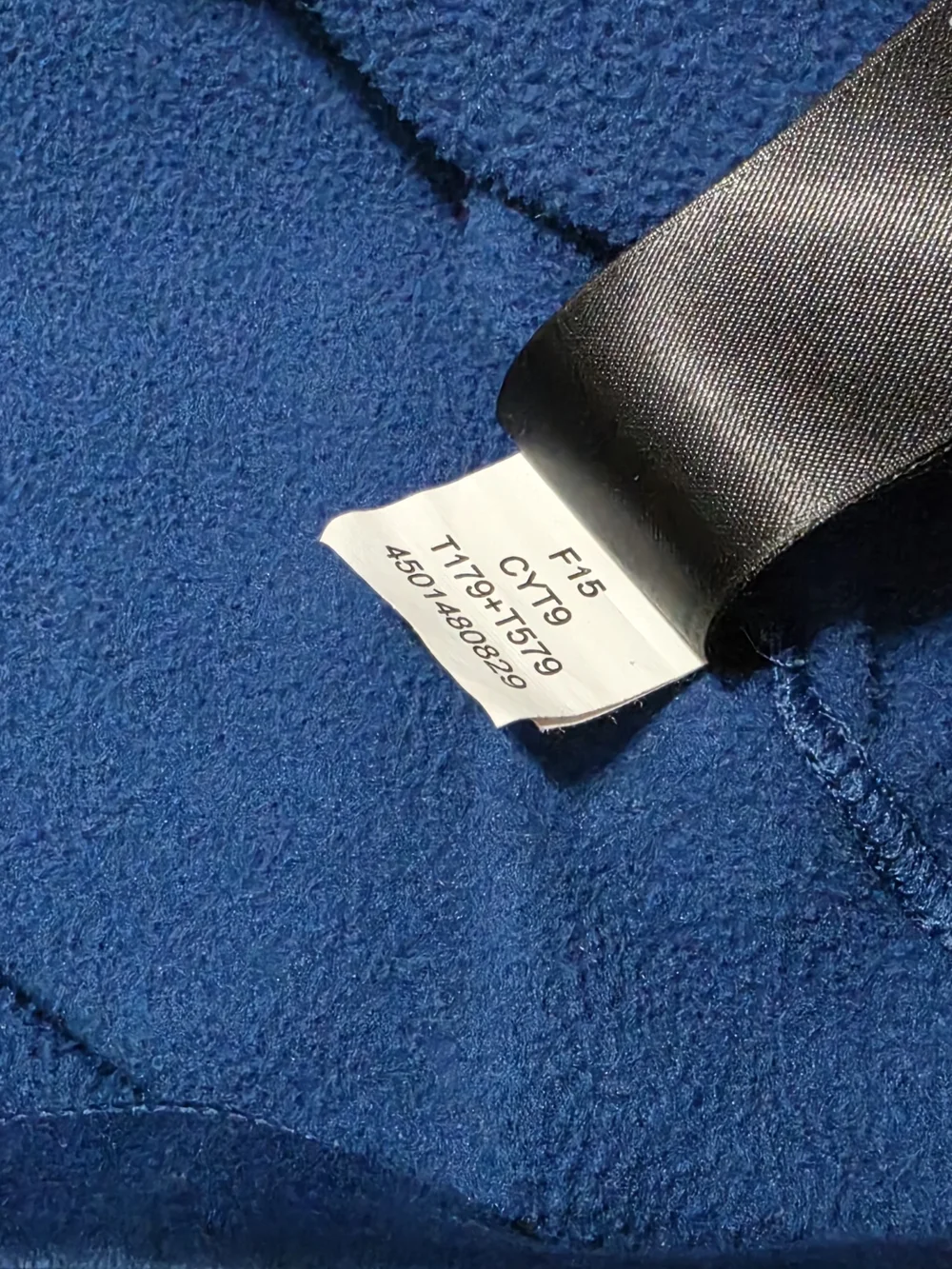 North Face Retro Men's Blue Quarter-Zip Pullover with Gray Shoulder Panel